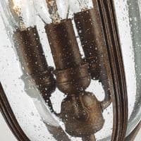 English Bridle 3 Light Medium Chain Lantern - British Bronze FE-EB8-M-BRB