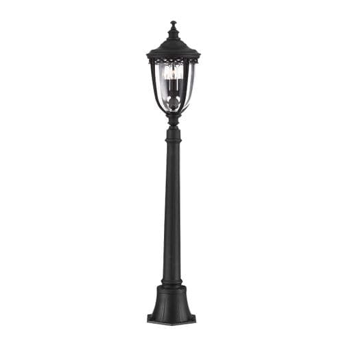 English Bridle 3 Light Medium Pillar - Black FE-EB4-M-BLK