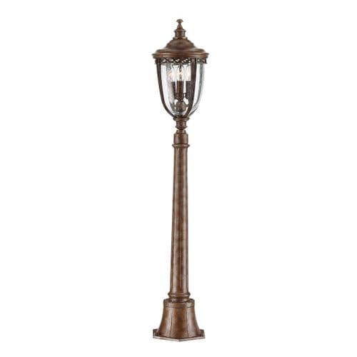 English Bridle 3 Light Medium Pillar Lantern - British Bronze FE-EB4-M-BRB