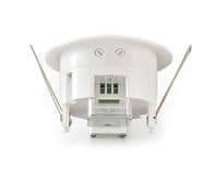 Espial Flush Mounted IP20 6m PIR Detector 360 Deg With Adjustable Time