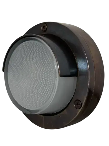 Eyelid Compact Mini Walkway Light (Antique Brass)