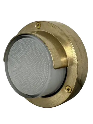 Eyelid Compact Mini Walkway Light (Raw Brass)