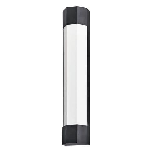Facet Large LED Wall Light - Black QN-FACET-LED3-BK-BATH