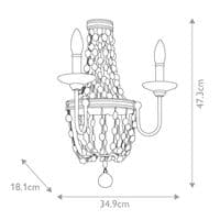 Feiss Malia 2 Light Wall Light FE-MALIA2