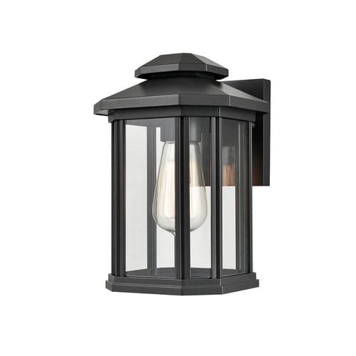 Fenestra Exterior Wall Light Charcoal with Clear Glass GSBEXT6642