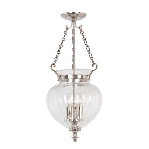 Finsbury Park 3 Light Medium Pendant  - Polished Nickel FP-P-M-POL-NCKL