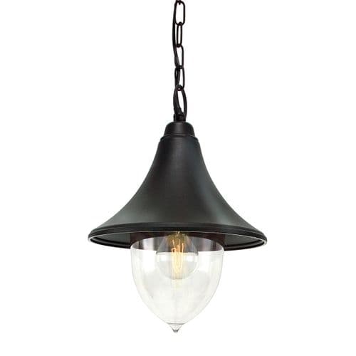 Firenze 1 Light Chain Lantern F8-BLACK