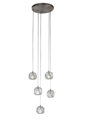 Five Light Round Crystal Lifestyle Five Light Round Pendant