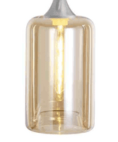 Floor Lamp 1 Light in Matt Silver 11 Hand Blown Glass
