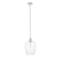 FOE Lighting 1 light  Pendant Light Single finish in Antique brass & clear glass