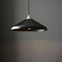 FOE Lighting 1 light  Pendant Light Single finish in Matt black & matt nickel plate
