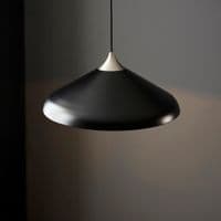 FOE Lighting 1 light  Pendant Light Single finish in Matt black & matt nickel plate
