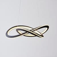 FOE Lighting 1 light  Pendant Light Single finish in Textured black & white silicone