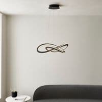FOE Lighting 1 light  Pendant Light Single finish in Textured black & white silicone