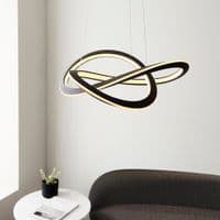 FOE Lighting 1 light  Pendant Light Single finish in Textured black & white silicone