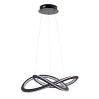 FOE Lighting 1 light  Pendant Light Single finish in Textured black & white silicone