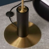 FOE Lighting 3 light  Floor Light Complete finish in Satin brass plate & clear/frosted glass