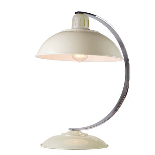 Franklin 1 Light Desk Lamp - Oyster White with Cream Shade FRANKLIN-CREAM