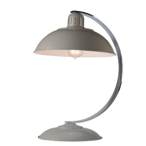 Franklin 1 Light Desk Lamp - Tarpaulin Grey with Grey Shade FRANKLIN-GREY