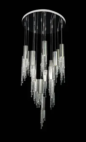 Galaxy sleek chrome 19 Light Hanging pendant LL8827