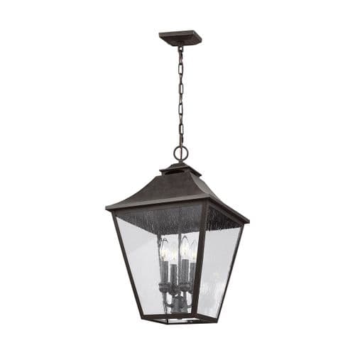 Galena 4 Light Chain Lantern FE-GALENA8-XL-SBL