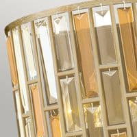 Gemma 2 Light Wall Light - Silver Leaf HK-GEMMA2-A-SL