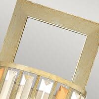 Gemma 2 Light Wall Light  - Silver Leaf HK-GEMMA2-B-SL
