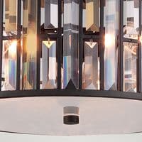 Gemma 3 Light Flush Mount - Vintage Bronze HK-GEMMA-F-VBZ