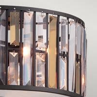 Gemma 3 Light Flush Mount - Vintage Bronze HK-GEMMA-F-VBZ
