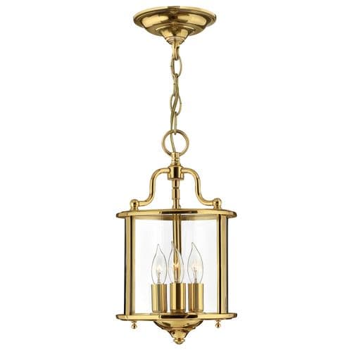 Gentry 3 Light Small Pendant - Polished Brass HK-GENTRY-P-S-PB