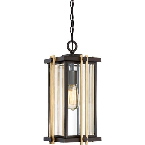 Goldenrod 1 Light Medium Chain Lantern QZ-GOLDENROD8-M