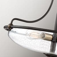 Griffin 3 Light Semi - Palladian Bronze with Weathered Brass Accents QZ-GRIFFIN-SFM-C-PNAB