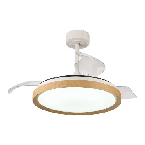 Guadix LED Dimmable Ceiling Light Remote Control Wood