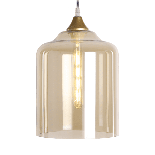 Hand Blown Glass Shade 10 Amber/Clear/Silver/Smoked Options GLASS ONLY