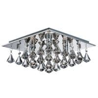 Hanna 4Lt Flush -  Chrome & Clear Crystal Drops
