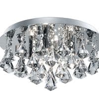Hanna 4Lt Flush - Chrome Metal & Clear Crystal