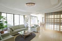 Hanna 8Lt Flush  - Gold Metal & Clear Crystal