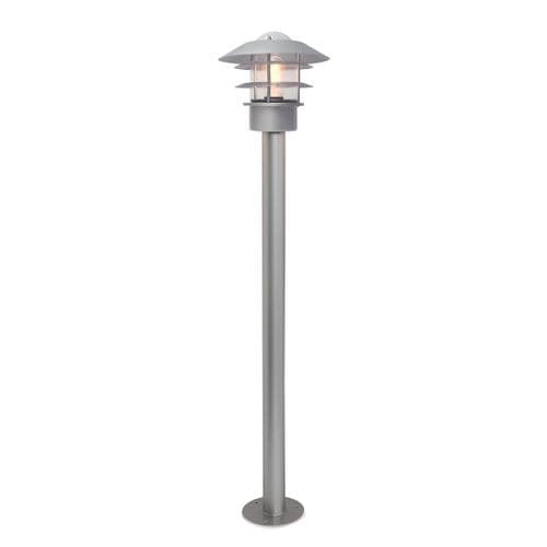 Helsingor 1 Light Bollard Lantern - Silver HELSINGOR-BOL-SL