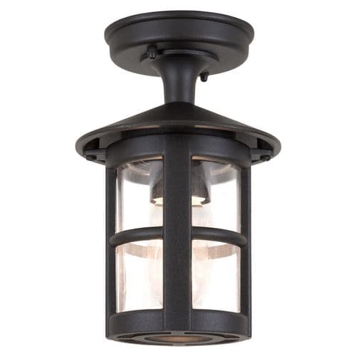Hereford 1 Light Porch Lantern - Black BL21A-BLACK