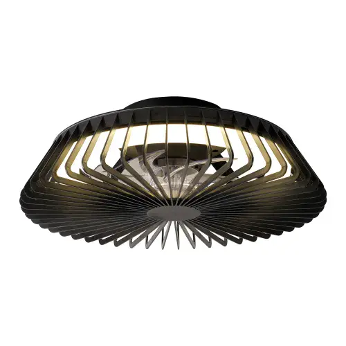 Himalaya Mini LED Round Ceiling Light Tuneable Black Remote Control Black