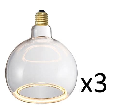 IALO Led Lamp Clear Glass replacement pack - 3 Bulbs 200mm, 150mm, 125mm