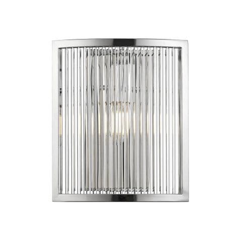 Impex Lighting Antigua Wall Bracket in Chrome with Glass Rods JNQCF2106/01/WB/CH