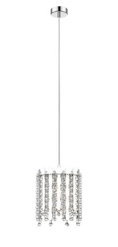 Impex lighting Belize 1 Light Crystal Pendant JNQCFH2105/01/CH