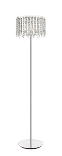 Impex lighting Belize 3 Light Floor Lamp Crystal Chrome JNQCFH2105/03/FL/CH