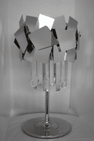 Impex Lighting Celine Table Lamp Crystal Laser Cut in Chrome JNQCF1929/TL/CH