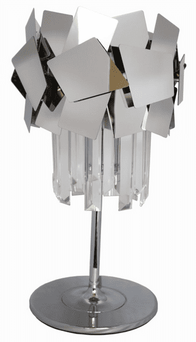 Impex Lighting Celine Table Lamp Crystal Laser Cut in Chrome JNQCF1929/TL/CH