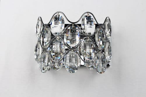 Impex lighting Raina 2 Light Wall Fitting Chrome JNQCF412181/02/WB/CH