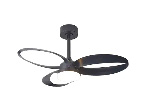 Infinity Fan LED Dimmable Ceiling Light, Remote Control, Black