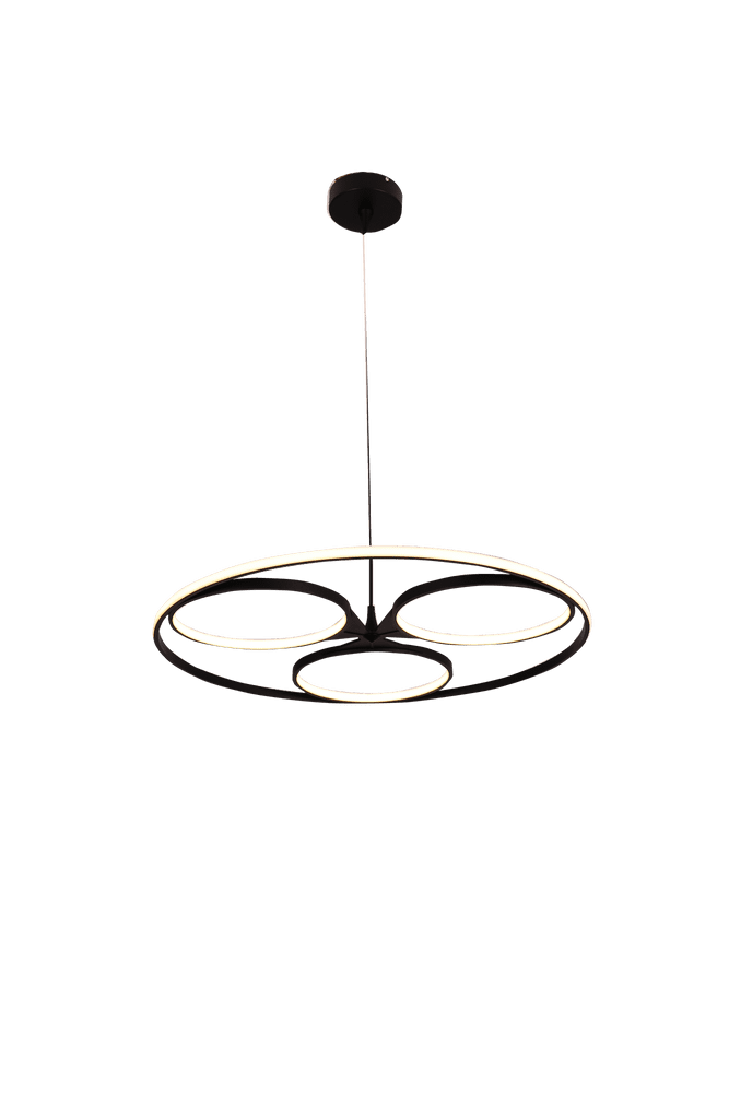 Jnfinity LED Pendant in Matt Black 2600 Lumens 3000k