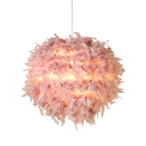 Kate Feather Pink Non-Elec Shade (Shade Only)